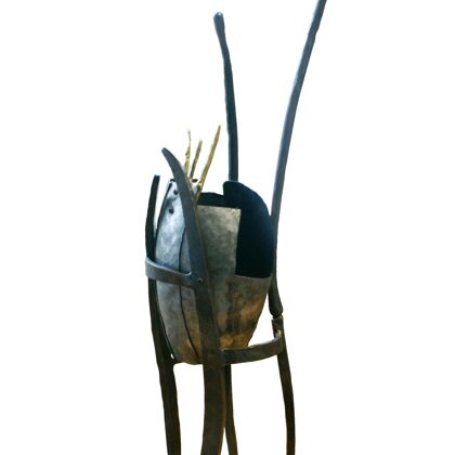 Royaume   ( acier forgé , bronze ) H 70 cm x 29