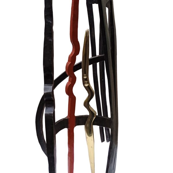 Cascade ( acier forgé , bronze ,pigments ) H 37 x 17  Collection privée