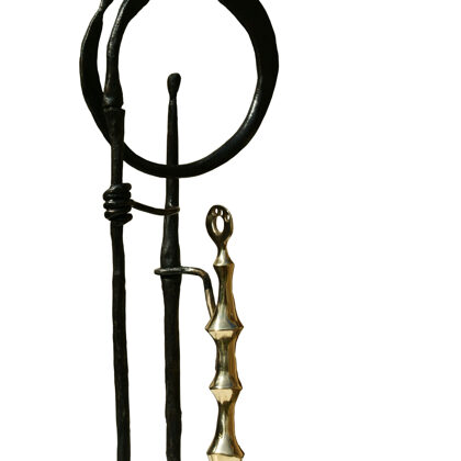 Celtique  ( acier forgé , ,bronze ) H 40 x 15