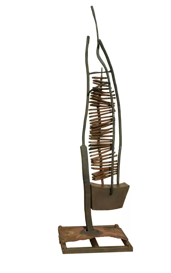 Shanghaï ( Acier forgé oxydation ) H 160  x 45